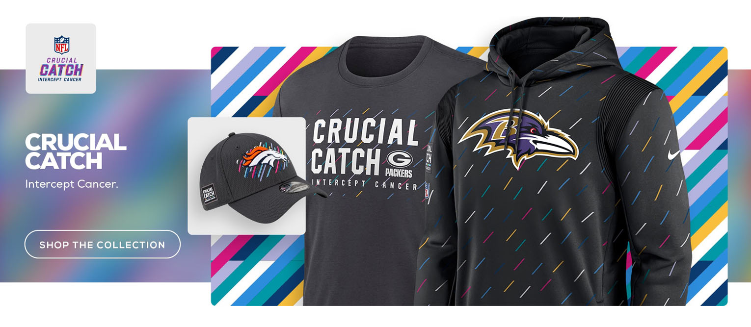 NFL Crucial Catch Hats, NFL Crucial Catch Hoodies, Crucial Catch Tees